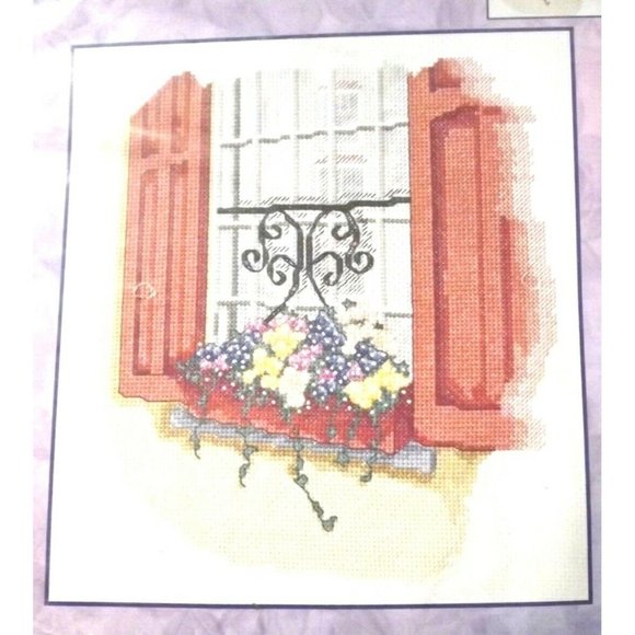 Bucilla 43188 The Window Box counted cross stitch Kit NEW - Picture 2 of 3